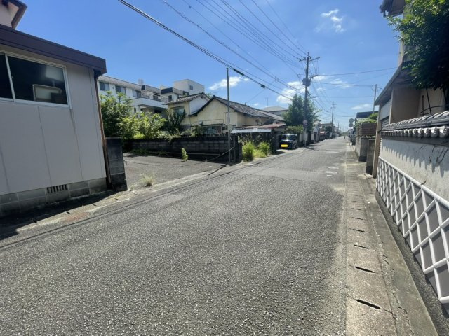 夕葉町　売土地の前面道路含む現地写真