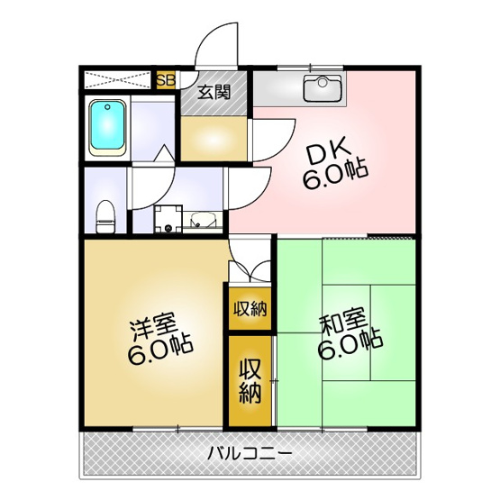 【間取り】 | エクレール衣掛