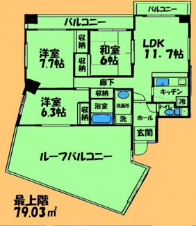 【間取り】 | 龍生堂橋本ビル