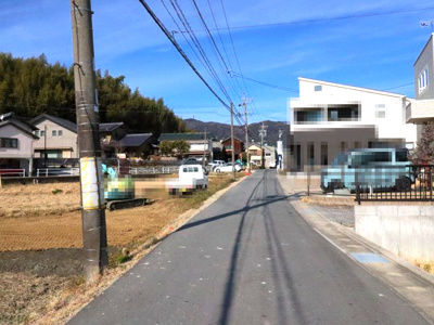【前面道路含む現地写真】 | 蒲郡市竹谷町錦田土地2区画