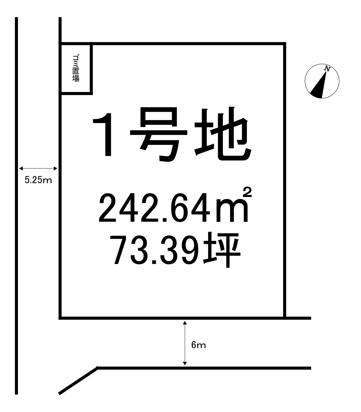 丸亀市垂水町 6区画分譲地の土地図