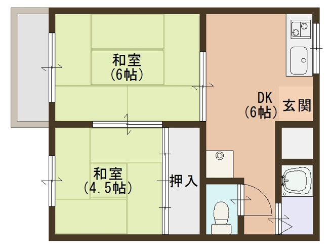 【間取り】 | 北島ハイツ