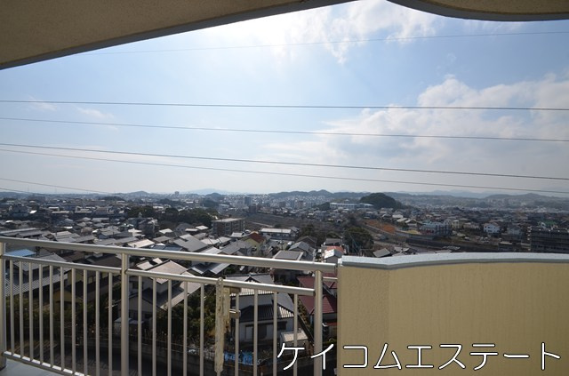 ホワイトキャッスル今池Ⅱの展望|見晴らし良好、南西向きで明るいです。