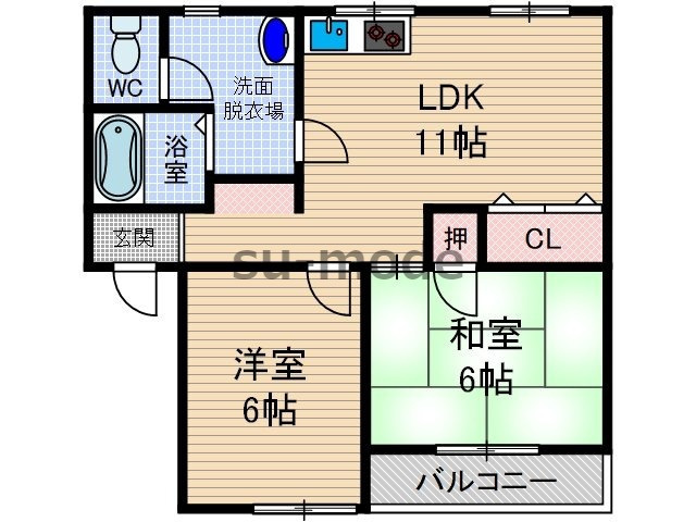 アネックス華の間取り