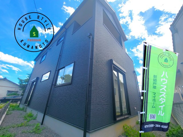 宇城市小川町北新田第1-2棟（1号棟）　の外観|デザイン性のある外観です。