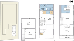 【間取り】 | ご自宅から現地まで、当社スタッフがお車にて、「お迎え・お送り」をしております。ぜひお気軽にお問い合わせくださいませ♪