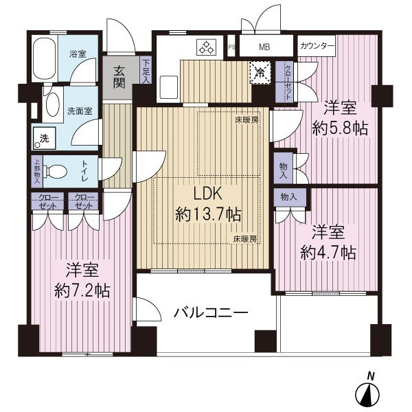使い勝手の良い間取り★