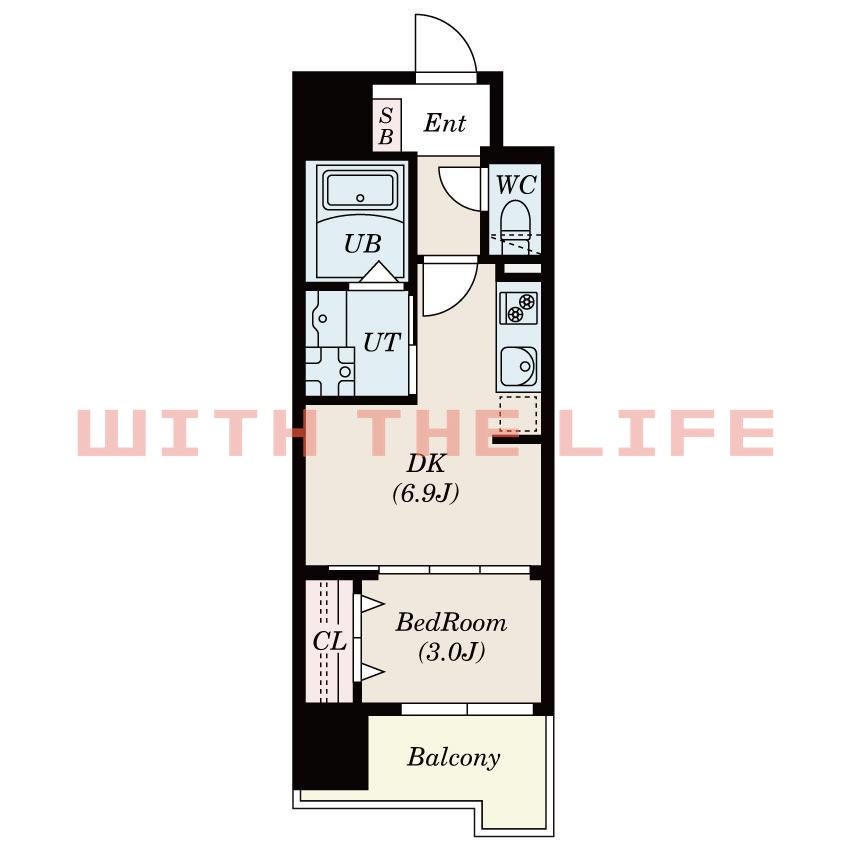 S-RESIDENCE久留米六ツ門abreastⅡ【キャンペーン対象物件】の間取り
