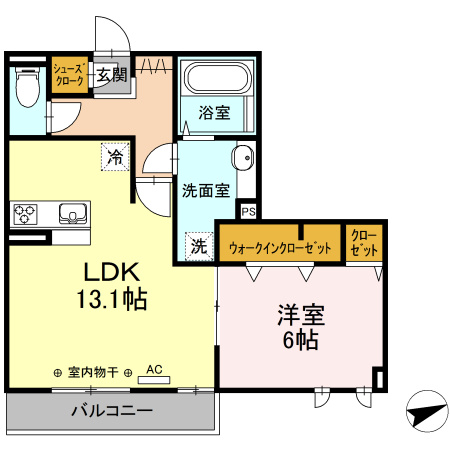 オッツ梅満の間取り|使い勝手の良い間取りです♪
