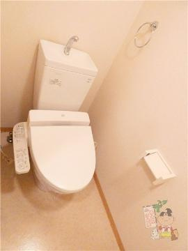 フォンティーヌ弓之町のトイレ|シャワー付トイレ