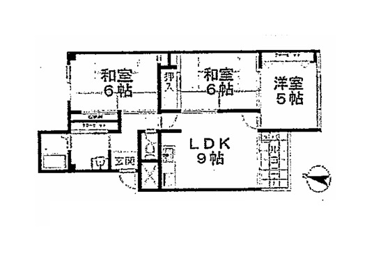 塩屋住宅3号館の間取り