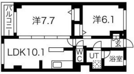 リアルテ霞ヶ丘の間取り