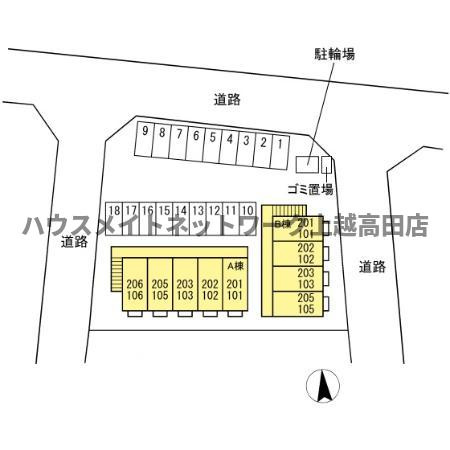 フォルテ Ｂの区画図|配置図