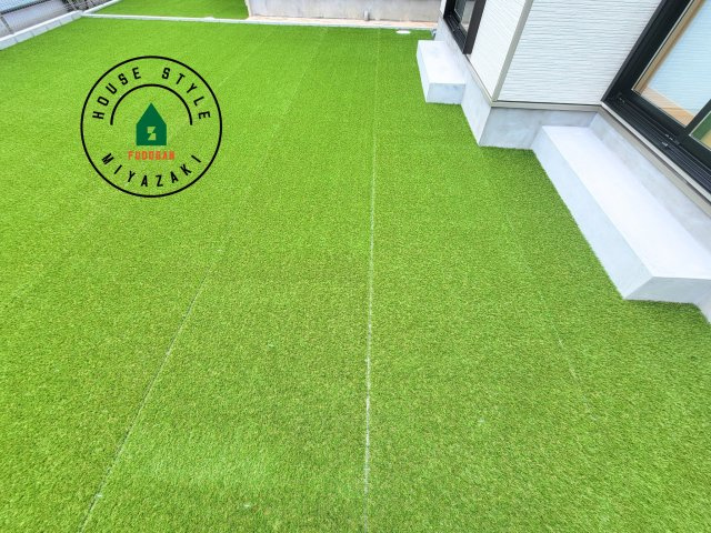 宮崎市熊野2期-4棟（C号棟）の庭|お庭で自由な時間を過ごせます。