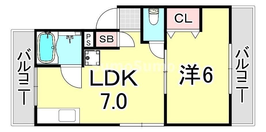 三笠フラッツの間取り
