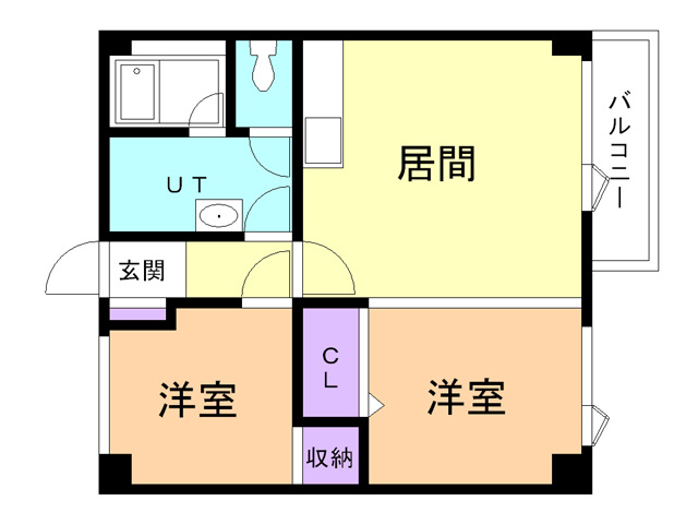 コーポハーバーの間取り
