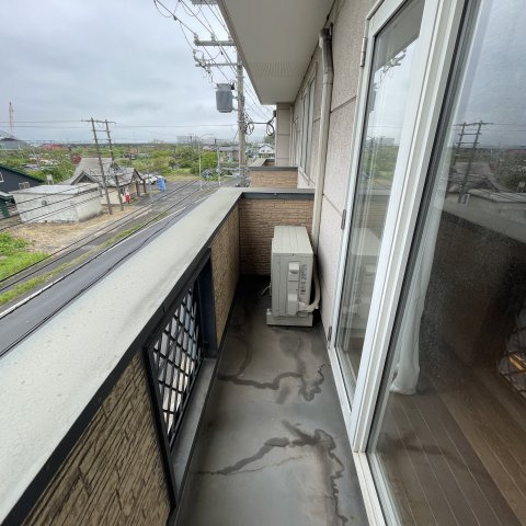 コーポハーバーのバルコニー