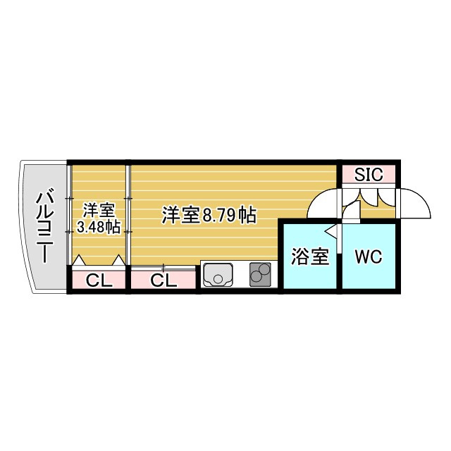LaDouceur江坂の間取り