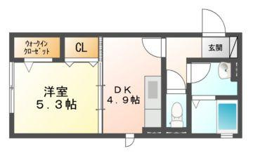 Ｄ－ｒｏｏｍ　Ｌｕｘｕｒｙ　２ｎｄの間取り