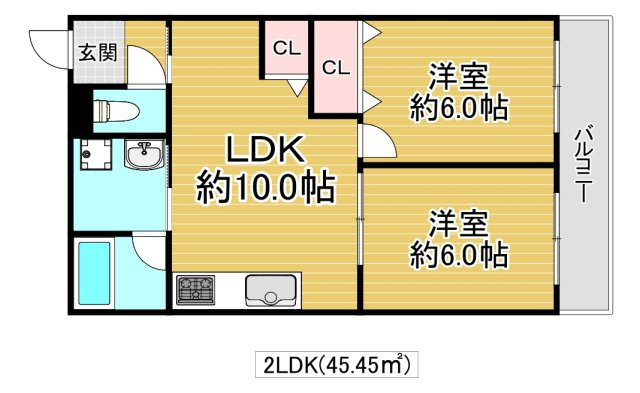 コーポ大喜の間取り