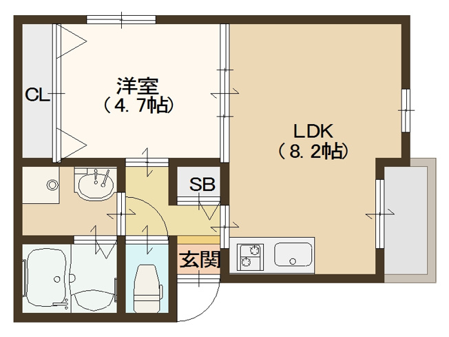 【間取り】 | カサーディア花園町