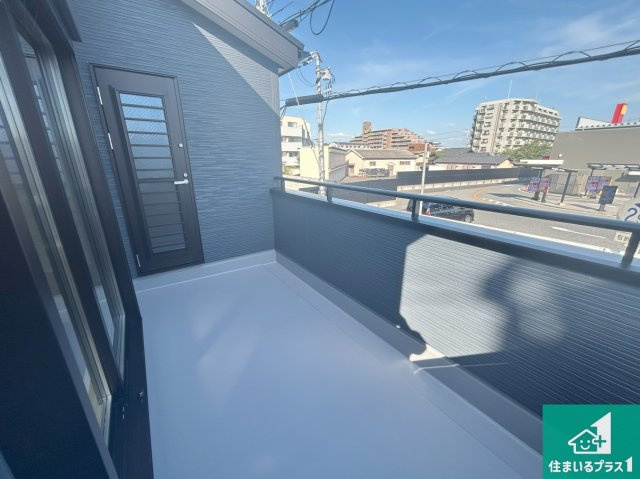 泉大津市助松町　第3期　新築一戸建てのバルコニー|日当たりのよいバルコニー！お部屋が開放的に！