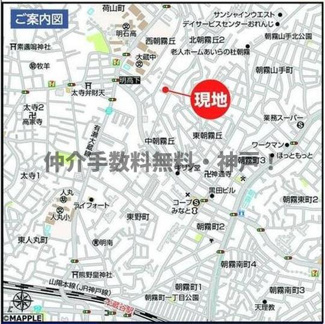 【地図】 | 明石市中朝霧丘　新築　仲介手数料無料！