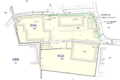 野洲市比留田　売土地の土地図