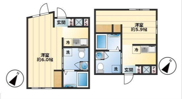 Luxe residence菊川の間取り