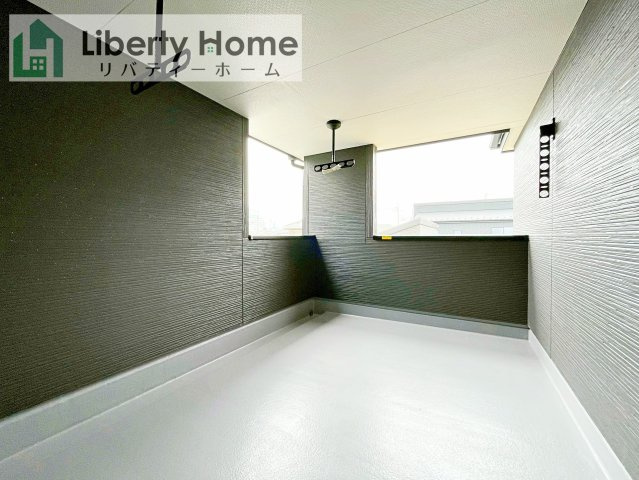 笠間市旭町第12　新築戸建　4号棟のバルコニー