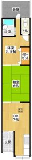 【間取り】 | 生島淡路５-19-20貸家 | 生島淡路5-19-20貸家