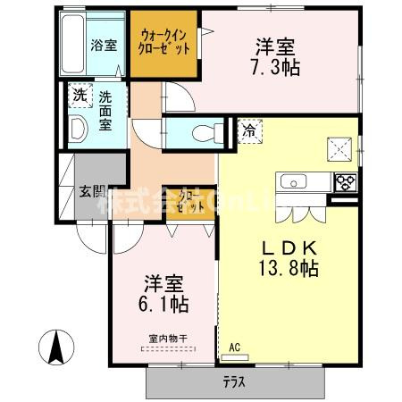 【間取り】 | D-ROOM青山 B棟