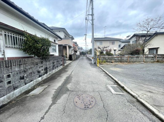 【前面道路含む現地写真】 | 売地　東山町