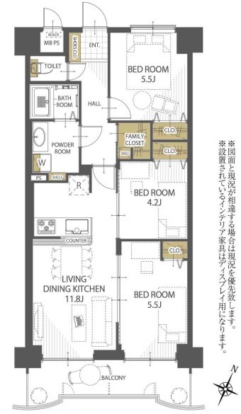 【間取り】 | 朝日プラザ大橋南☆仲介手数料無料☆