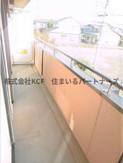 ドミールパーク江崎のバルコニー|広々としたバルコニーです