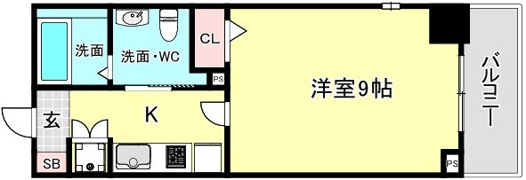 エスライズ四ツ橋の間取り