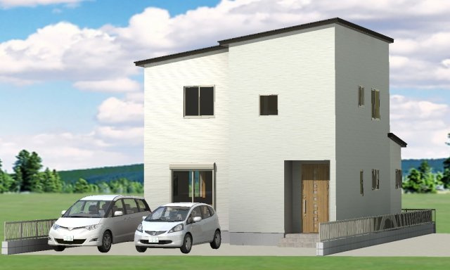 甲西駅前2区画の完成予想図|プラン建物　床面積108.47㎡　建物価格2088.9万円(税込)