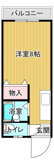 【間取り】 | ワンルーム・ヒロ
