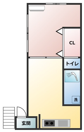 熊野原借家の間取り
