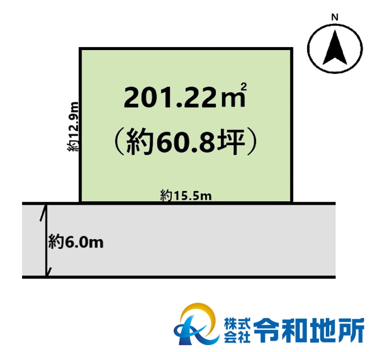 売地　藤沢市大庭の土地図