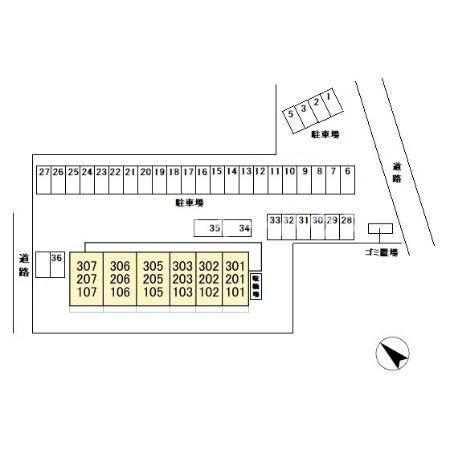 ベルグレイスの区画図