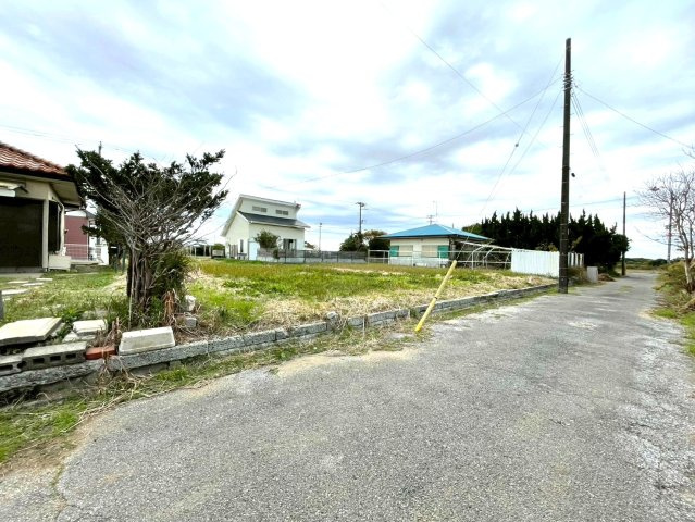 匝瑳市野手・土地の前面道路含む現地写真|サーフィンにぴったりな長い砂浜と綺麗な海近くです♪
