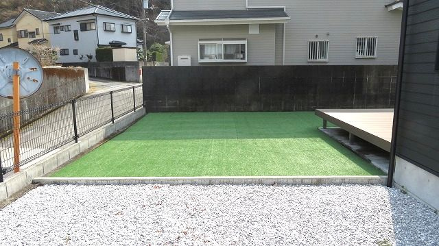 高知市重倉 中古戸建ての庭