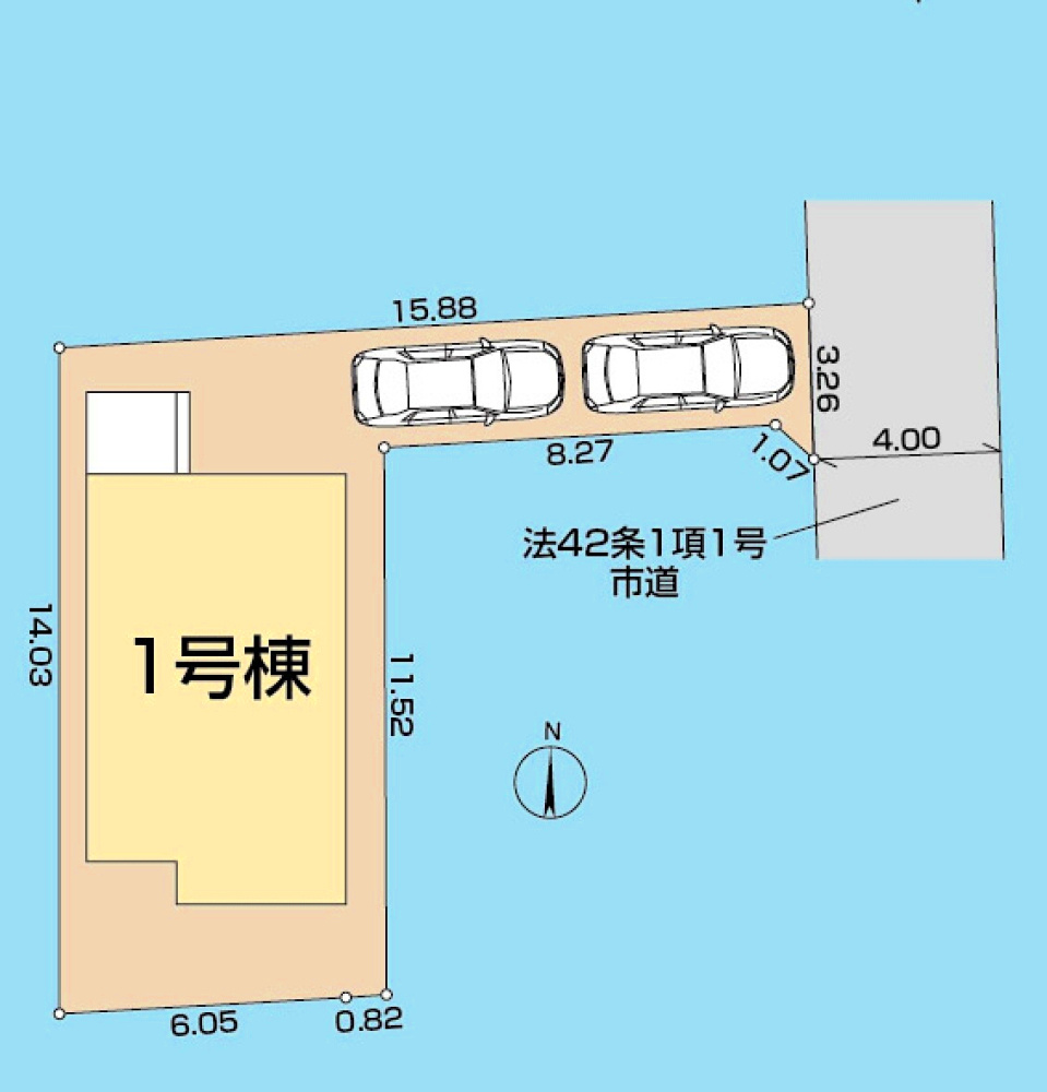 西東京市泉町１丁目 西武新宿線 田無駅 新築戸建の区画図