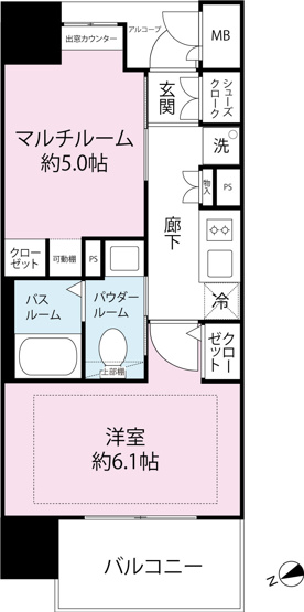 【間取り】 | エステムプラザ福岡県庁前ネオシス