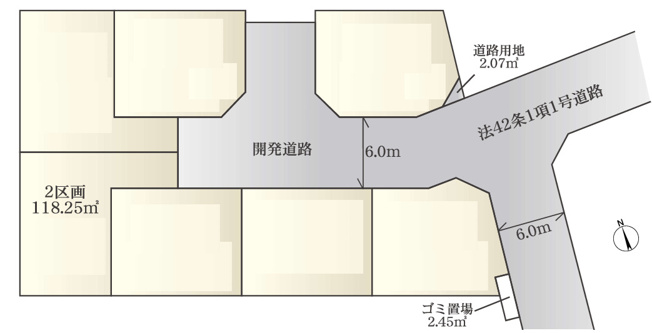 【土地図】 | 海老名市柏ケ谷５丁目　売地　全7区画