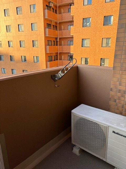 ◆角住戸の１Ｋ◆防犯カメラ＆オートロック付きの設備充実◆プレサンス京都四条河原町ネクステージのバルコニー|バルコニー