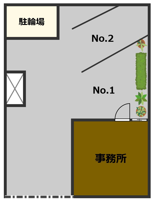 コーポサイトウ駐車場の間取り