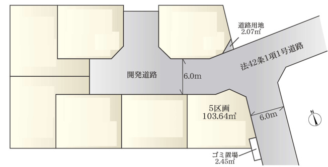 【土地図】 | 海老名市柏ケ谷５丁目　売地　全7区画