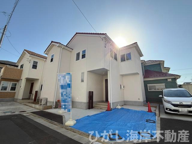 茅ヶ崎市今宿　新築戸建　全8棟の前面道路含む現地写真|現地外観